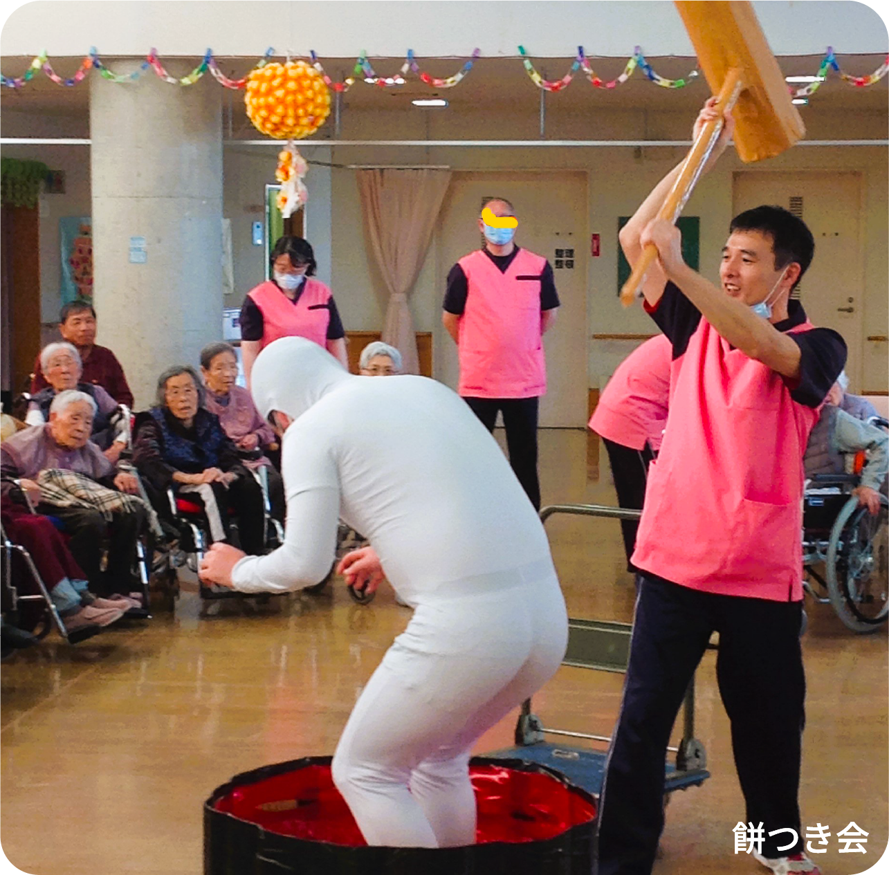 餅つき会